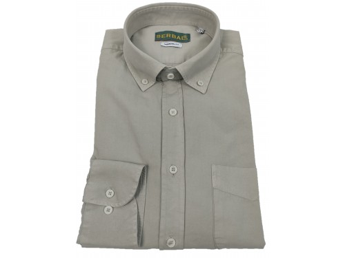 Camisa de algodón gris