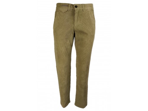 Pantalon Algodon Hombre Verde Talla 44 Color 22